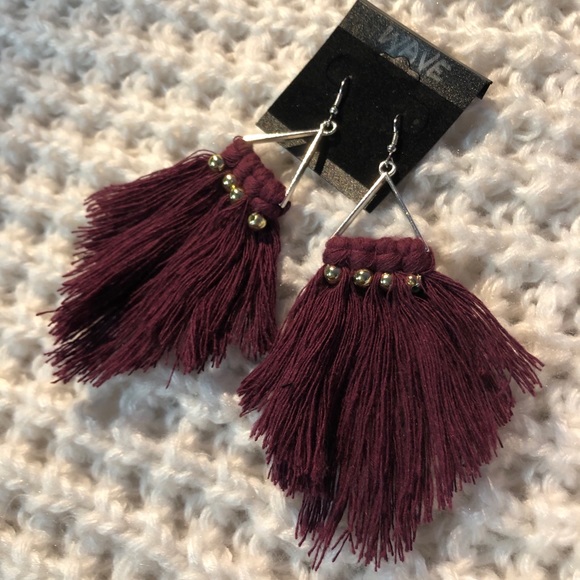 WAVE-Macrame earrings.Handmade available in colors - Picture 9 of 15